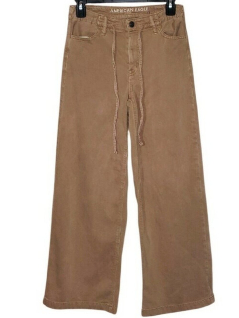 American Eagle Dreamy Drape Stretch Low Rise Ultra Wide Leg Pants - Picture 5 of 11